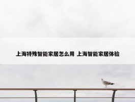 上海特殊智能家居怎么用 上海智能家居体验